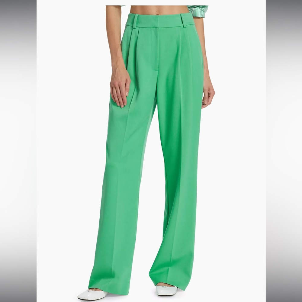 Favorite Daughter Green Wide-Leg Pants